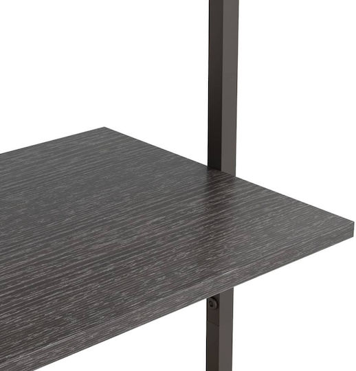 Βιβλιοθήκη Μαύρη 64x35x120.5εκ.