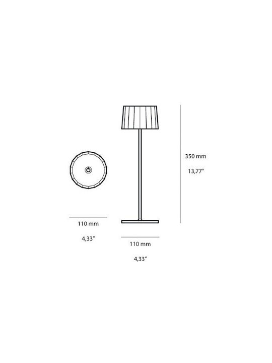 Logica Logica Twiggy Metal Table Lamp LED with Bronze Shade and Base 18pcs
