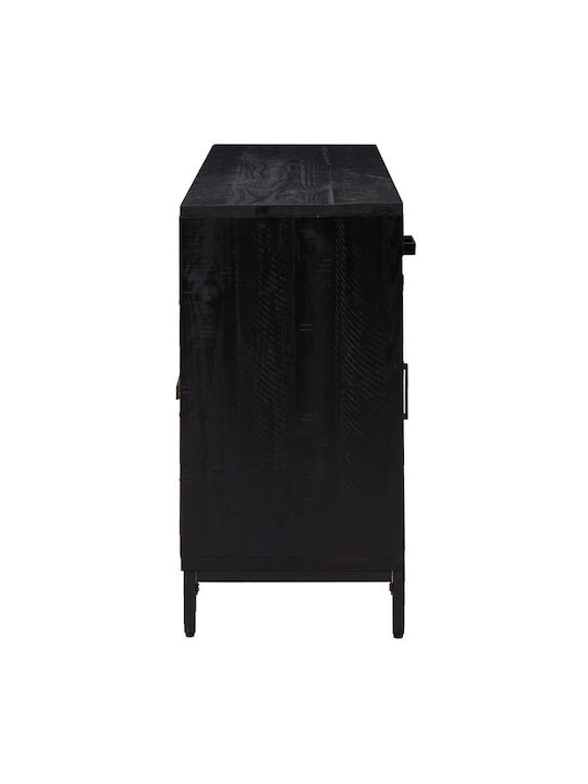 Мебели за съхранение с чекмеджета Черен 110x35x70см