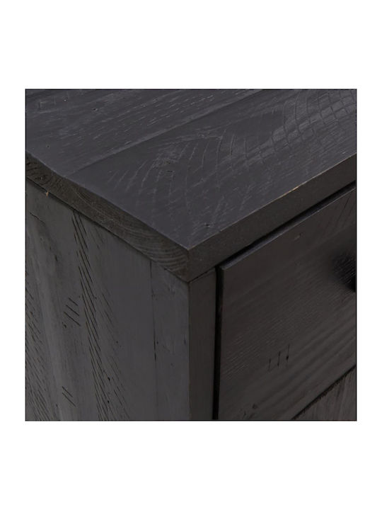 Мебели за съхранение с чекмеджета Черен 110x35x70см