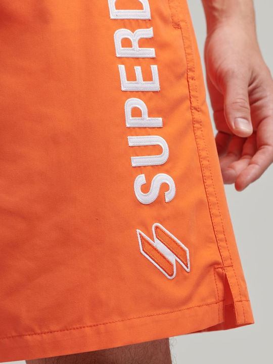 Code Applque Men's Swimwear Shorts Orange