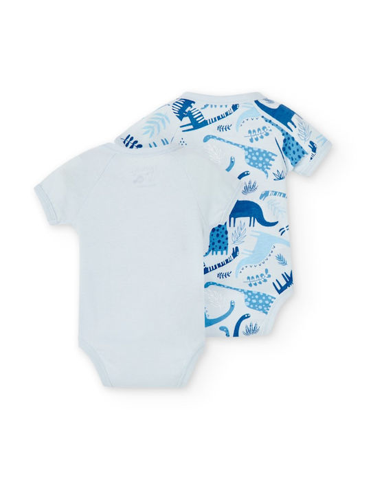 Boboli Baby Bodysuit Underwear Set Short-Sleeved Light Blue