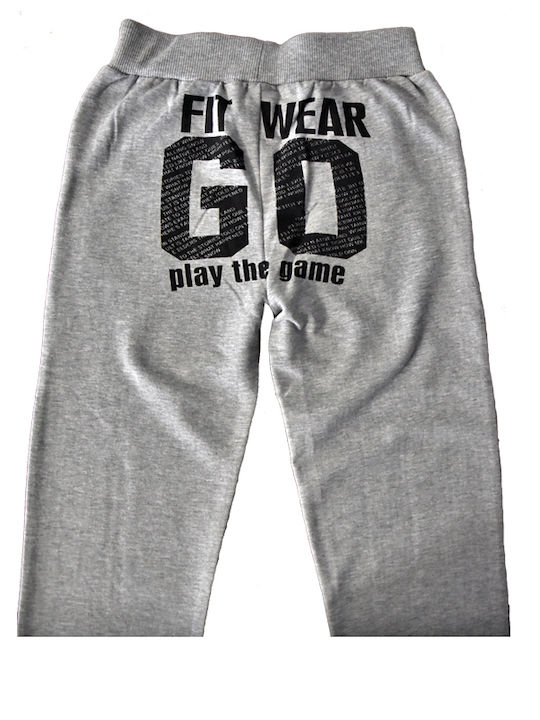 Εβίτα Kids Sweatpants Gray 1pcs