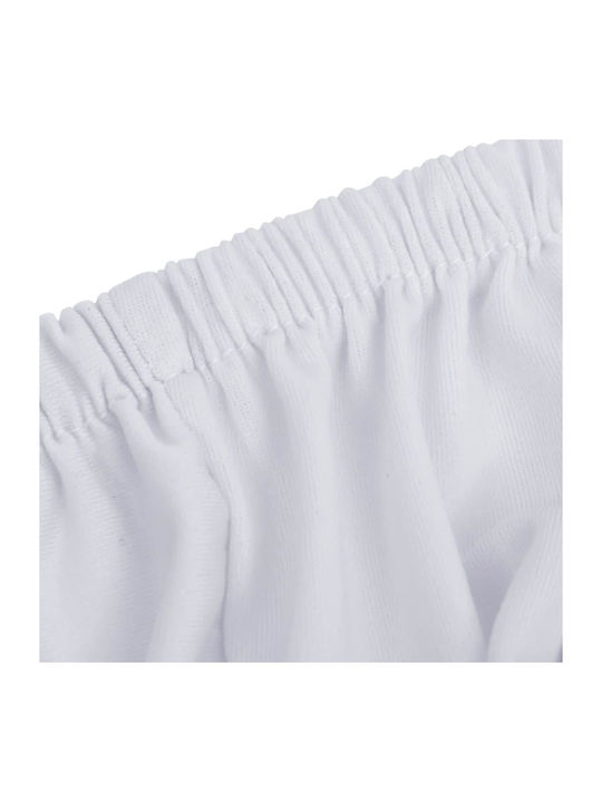 vidaXL Elastic Cover for Four Seater sofa White 1pcs 332951