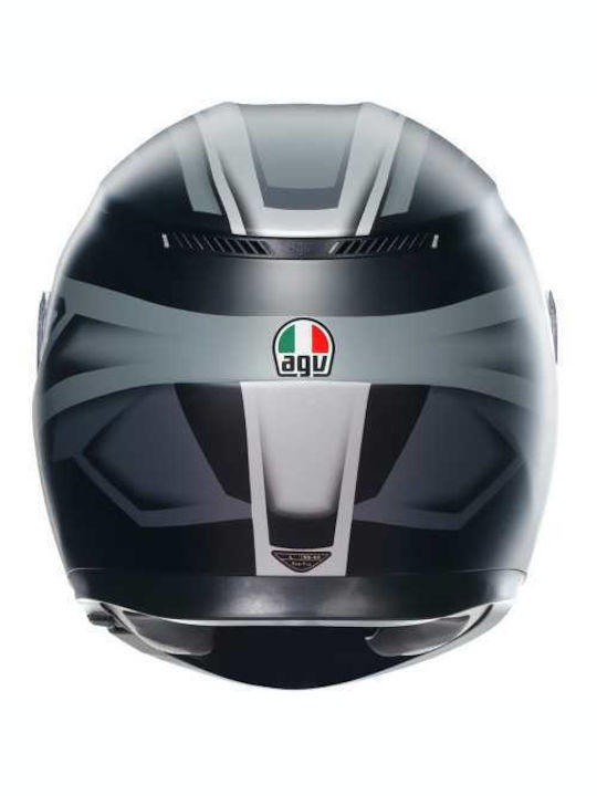 AGV K3 Compound Matt Black/Grey Motorcycle Helmet Full Face ECE 22.06 1500gr with Pinlock