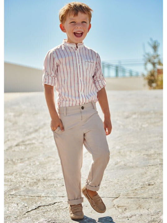 Kinder Hose Chino Stoff Beige