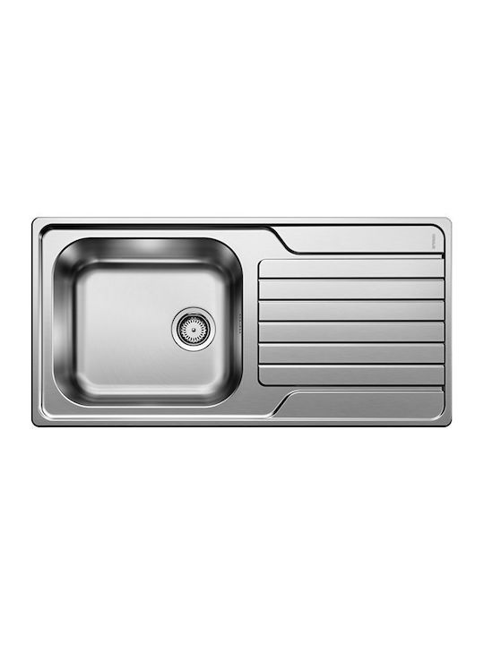 Blanco Dinas XL 6 S 524254 Drop-In Sink Inox Satin W100xD50cm Silver
