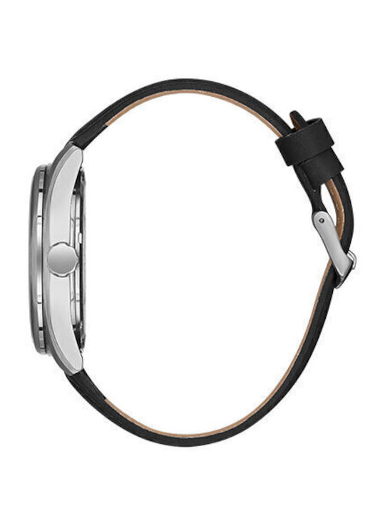 Daniel Klein Ανδρικό Ρολόι 42mm Μπαταρίας με Μαύρο Δερμάτινο Λουράκι