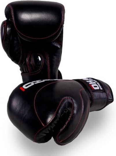 Okami Fightgear Competitor Gloves Mănuși de Box din Piele pentru Competiție Negre