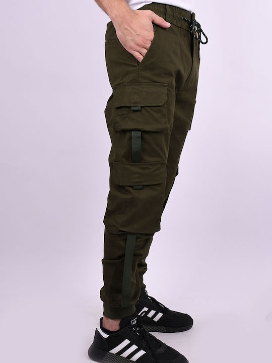 Tony Backer Men's Trousers Cargo Khaki