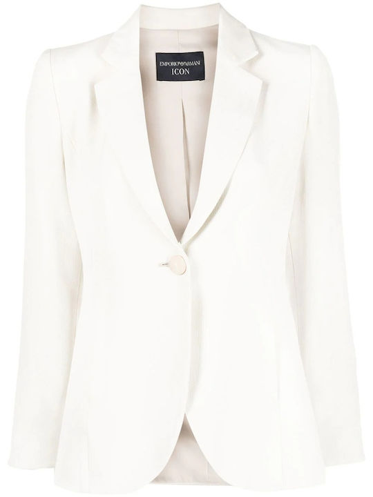 Emporio Armani Women's Waisted Blazer Gray