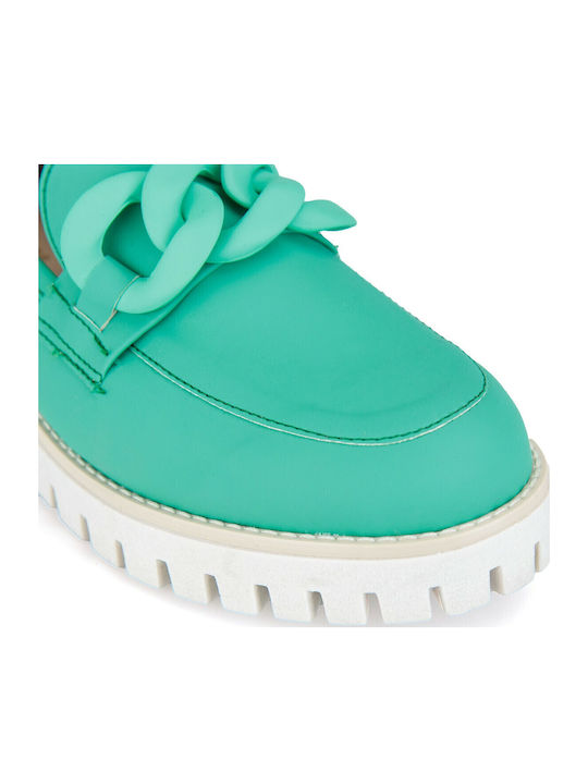 Дамски Loafers в Зелен Цвят