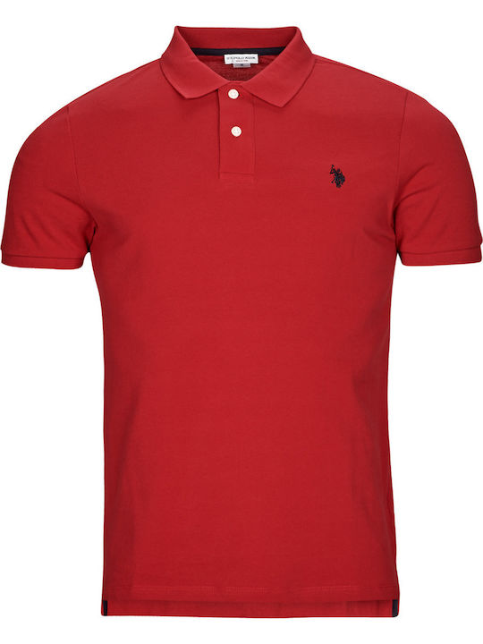 King Polo Herrenblusen Kurzarm Rote
