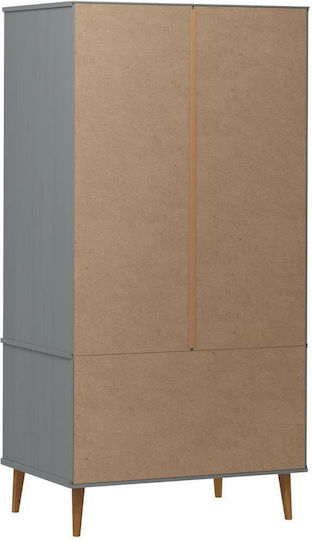 Doppeltür Kleiderschrank Grey 90x55x175cm