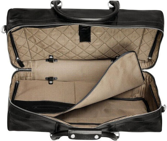 dbramante1928 Aalborg Weekender Σακ Βουαγιάζ Μαύρο από Δέρμα Μ52xΠ28xΥ29εκ.