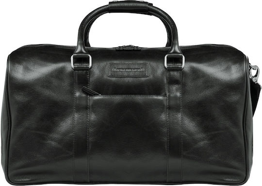 dbramante1928 Aalborg Weekender Σακ Βουαγιάζ Μαύρο από Δέρμα Μ52xΠ28xΥ29εκ.