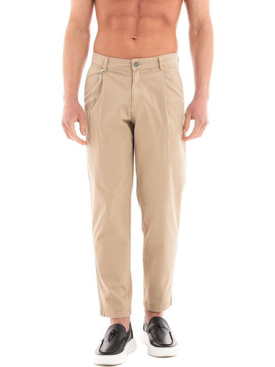 Pantaloni Chino Elastic Bej
