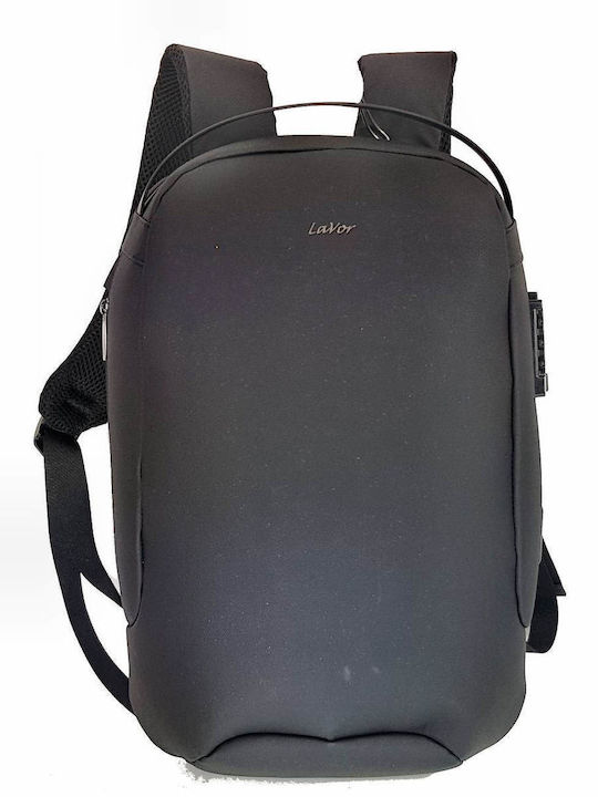 Lavor Τσάντα Πλάτης για Laptop 15.6" με Θύρα USB σε Μαύρο χρώμα 1-706
