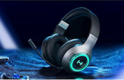 Edifier G33BT RGB Ασύρματο Gaming Headset (Bluetooth) Γκρι