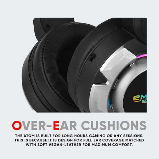 Armaggeddon Atom 9 Over Ear Gaming Headset with Connection 3.5mm / USB