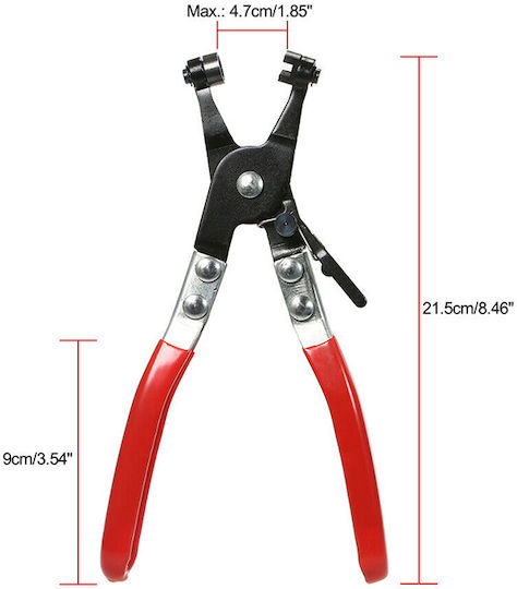 SKS Tools Πένσα Συνεργείου Ίσια Σφιγκτήρων για Κολάρα Ψυγείων