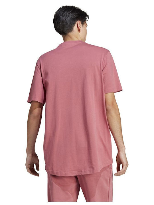 Adidas Herren T-Shirt Kurzarm Rosa