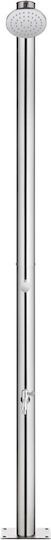 vidaXL Pool Shower with Length 62cm Silver