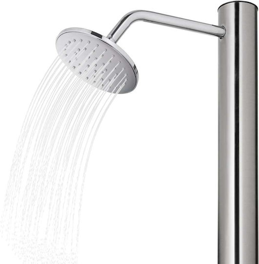 vidaXL Pool Shower with Length 62cm Silver