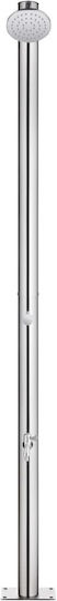 vidaXL Pool Shower with Length 62cm Silver