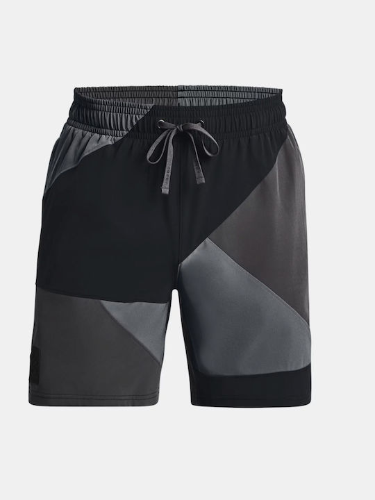 Under Armour Ανδρική Βερμούδα με Σχέδια Μαύρη