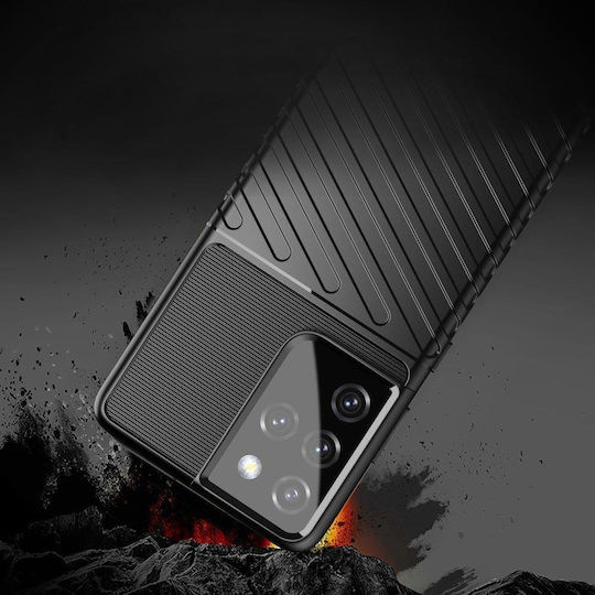 Powertech Back Cover Σιλικόνης Μαύρο (Galaxy S23 Ultra)