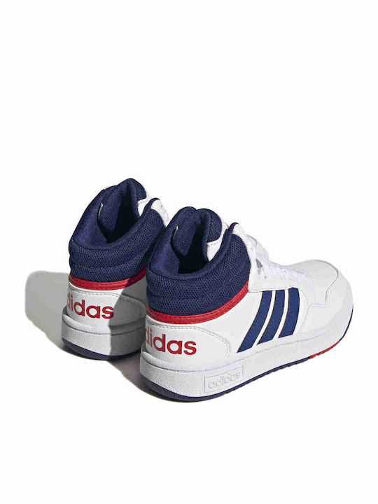 Hoops Mid Kinder Sneakers Hoch Weiß