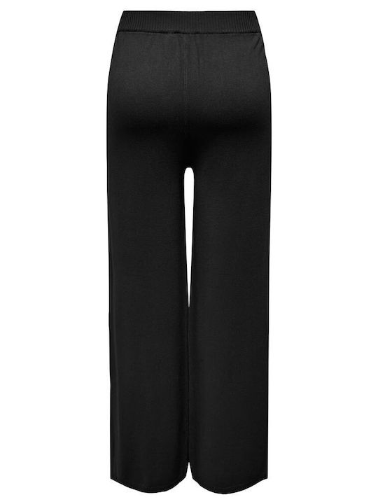 Only Women's Fabric Trousers with Elastic Black