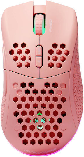 Deltaco PM80 RGB Gaming Mouse 4800 DPI Roz