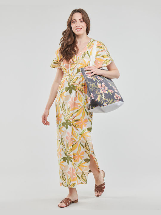 Roxy Dynamite Girl Again Summer Maxi Dress Yellow