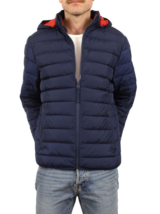 Abercrombie & Fitch Men's Winter Puffer Jacket Blue