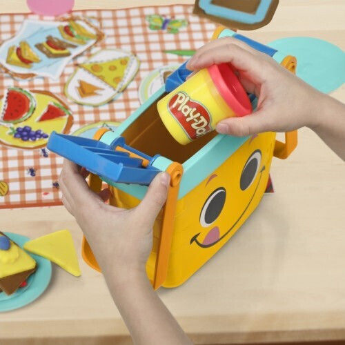 Hasbro Play-Doh Πλαστελίνη - Παιχνίδι Picnic Shapes για 3+ Ετών, 6τμχ