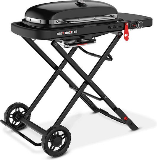 Weber Traveler Stealth Edition Tragbar Gasgrill Rost 63.5cmx34.3cmcm mit 1 cm 3.8kW