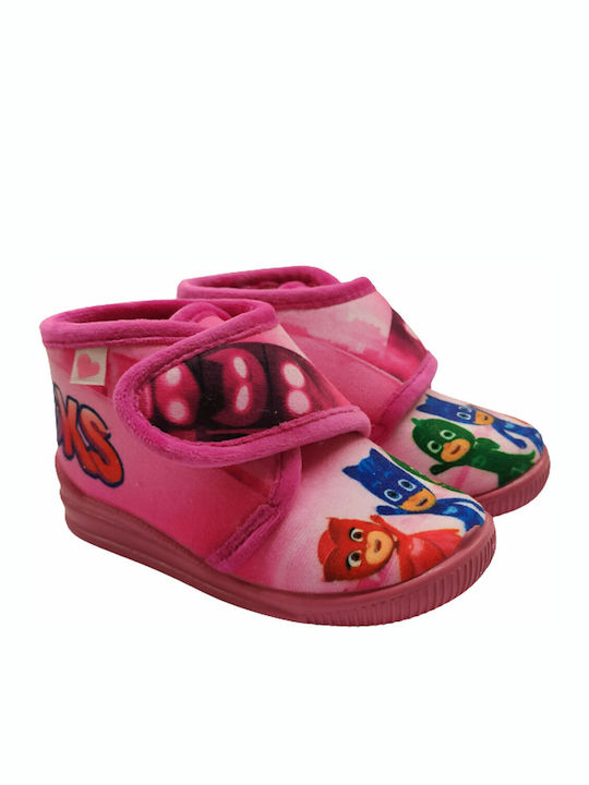 Kinderhausschuhe Stiefel Fuchsie