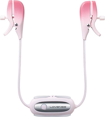 Lovense Gemini Σφιγκτήρες Θηλών Vibrating Nipple Clamps σε Ροζ Χρώμα