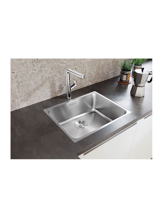Blanco Solis 500 IF Ένθετος Νεροχύτης Inox Brushed Μ54xΠ44cm Ασημί