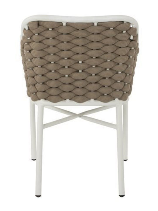 Кресло За Градински Столове Алуминиев Chair Бяла 56x58x76см
