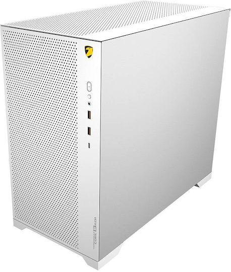 Armaggeddon Tessaraxx Core 13 Air Gaming Full Tower Κουτί Υπολογιστή με Πλαϊνό Παράθυρο και RGB Φωτισμό Λευκό