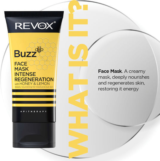 Revox Intense Regeneration Μάσκα Ομορφιάς Προσώπου για Ενυδάτωση / Λάμψη Με Νιασιναμίδη 65ml