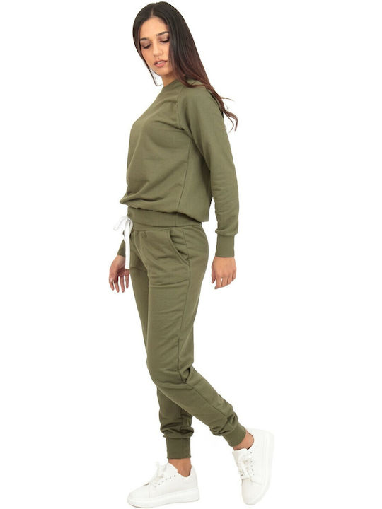 Sweatpants Set Khaki