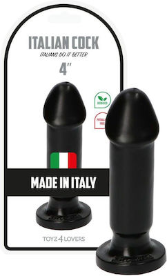 Toyz4lovers Italian Cock Πρωκτικό Dildo σε Μαύρο χρώμα 10.5cm