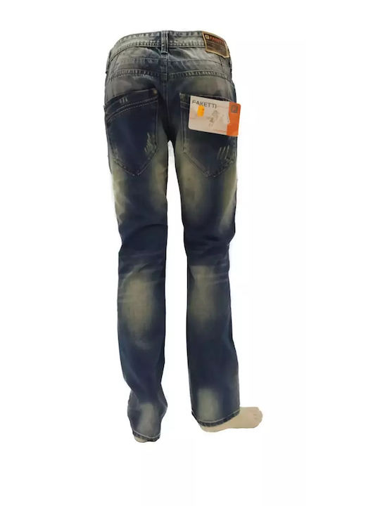 Faketti Herren Jeans-Hose blau DY335005