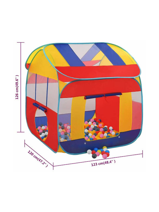 vidaXL vidaXL Kinderzelt Kleines Haus Mehrfarbig