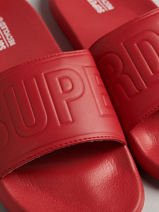 Men's Red Slides