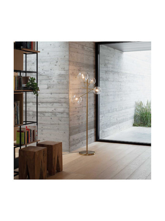 Ideal Lux Equinox Φωτιστικό Δαπέδου Υ166εκ. Ασημί